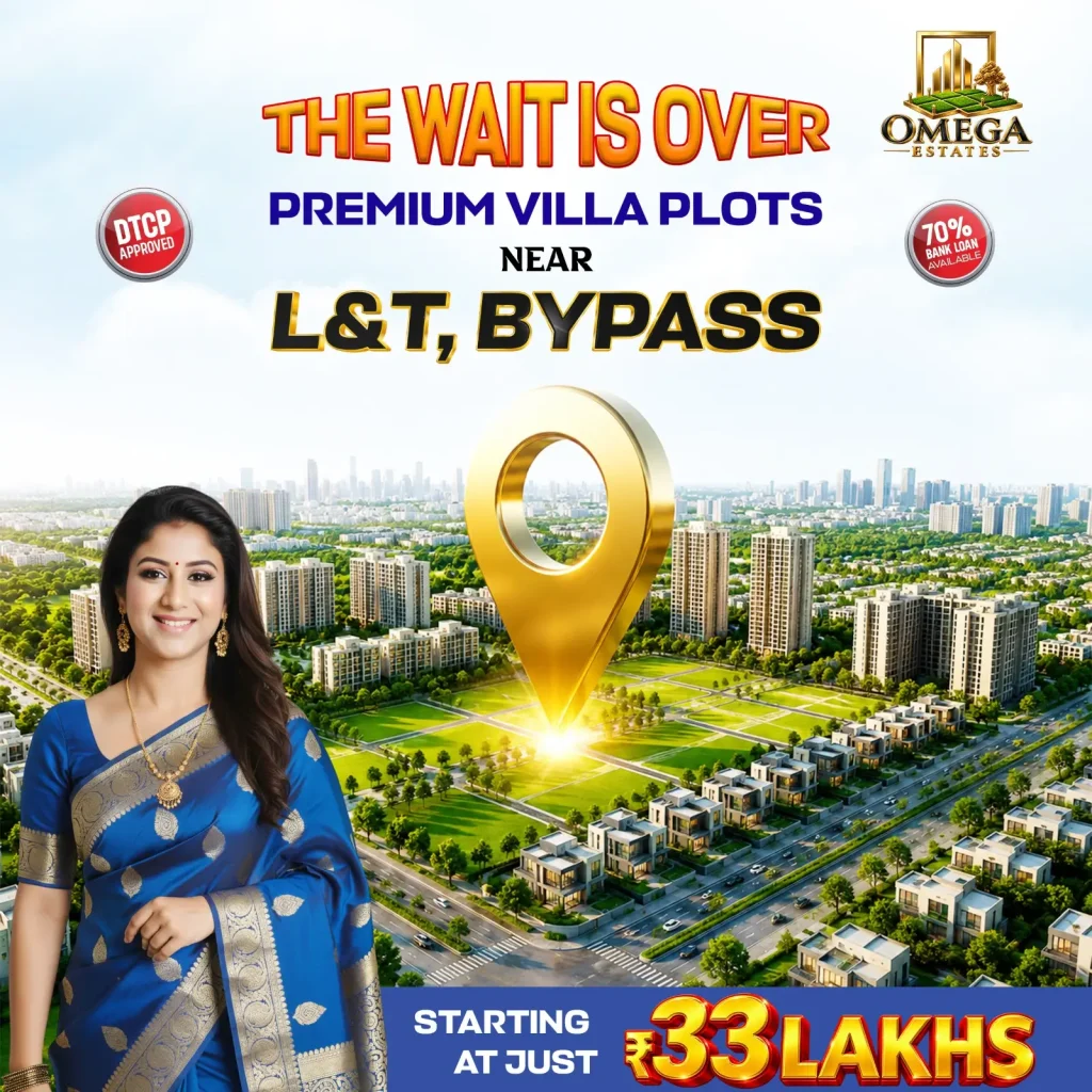 Premium villa plots near L&T Bypass Coimbatore at Omega Estates Vellalore
